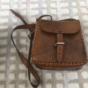 Handmade cowhide leather crossbody bag Mexico